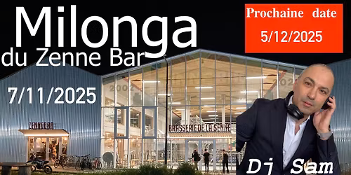 Milonga du Zenne Bar, dj Sam!