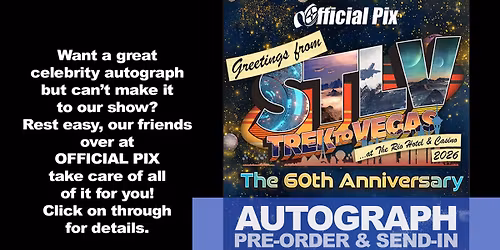 60th Anniversary ST:LV - Star Trek To Vegas - 5 Day Pass