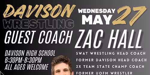 Practice with Guest Coach Zac Hall - May 27th
