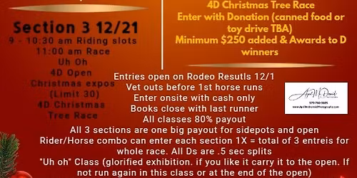 Rockin Christmas Open 4D $4000+ added