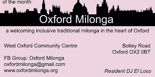 Oxford Milonga - April 2026 Edition