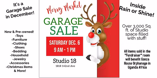 Indoor Garage Sale Dec. 6