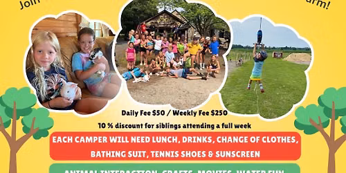 Kids Summer Camp at the Farm