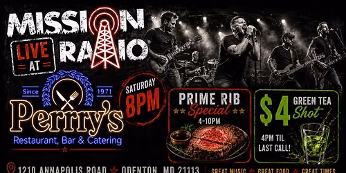 \ud83c\udfb8 Mission Radio Live at Perry\u2019s! \ud83c\udfb8