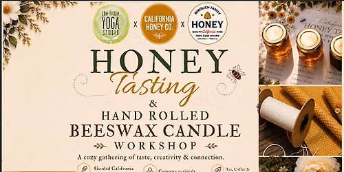 Honey Tasting & Hand Rolled Beeswax Candle Workshop