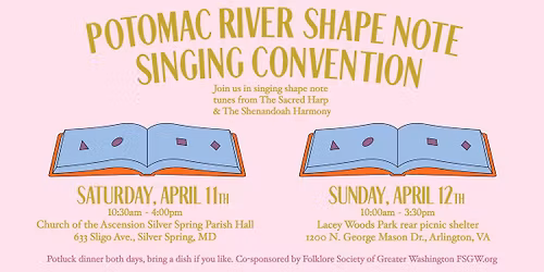 The 2026 Potomac River Shape Note Singing Convention