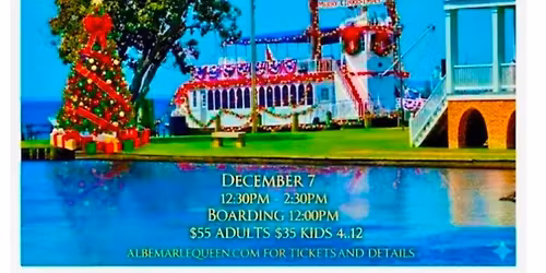 Festive Holiday Lunch Buffet and Cruise Aboard the Albemarle Queen Out of Elizabeth City