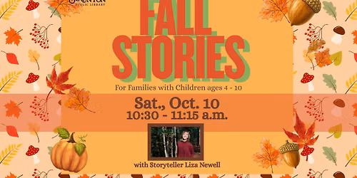 Fall Stories for Families with Storyteller Liza Newell