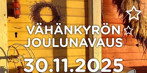 V\u00e4h\u00e4nkyr\u00f6n joulunavaus 30.11.2025