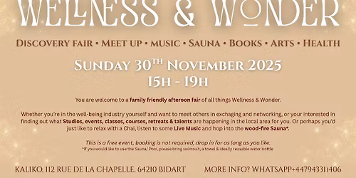 Wellness expat meet up and local business fair