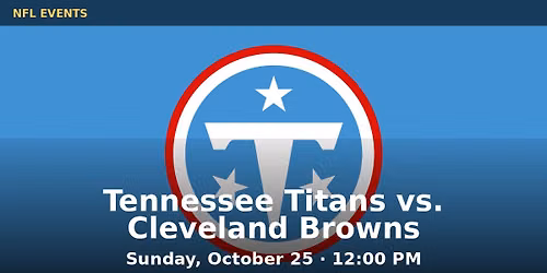 Cleveland Browns at Tennessee Titans at Nissan Stadium