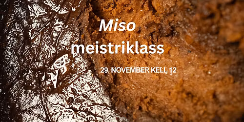 T\u00f6\u00f6tuba: Miso meistriklass