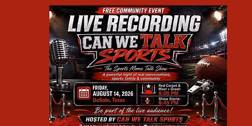 Can We Talk Sports Live Talk Show Recording