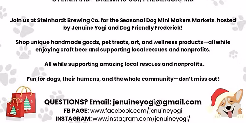 Barks and Brews Holiday Mini Makers Market