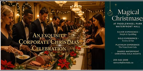 Waterfront Gala Christmas Parties at Paddlewheel Park Hall