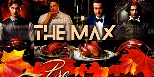 Pre Gobble Gobble evening at Max's Roadhouse Wednesday the 26th with kickoff at 8pm!
