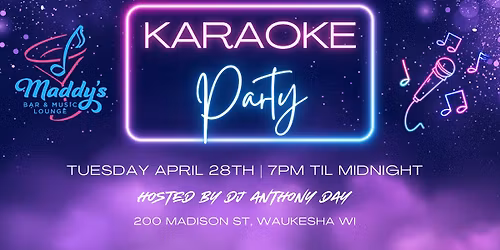 Tuesday Karaoke at Maddy's!