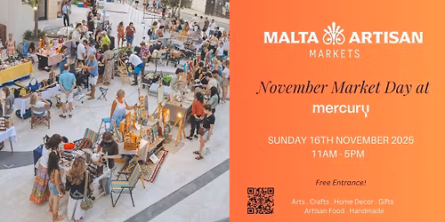 Malta Artisan Markets, November Market at mercury upper piazza