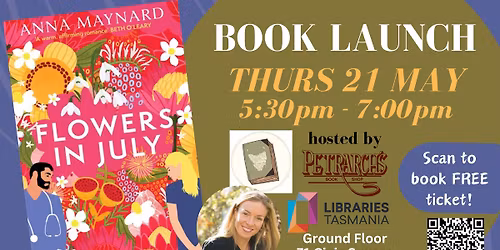 BOOK LAUNCH - Flowers in July by Anna Maynard