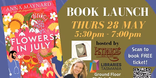 BOOK LAUNCH - Flowers in July by Anna Maynard