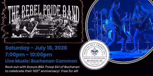 100th Anniversary of Troop 541: Live Music with Rebel Pride