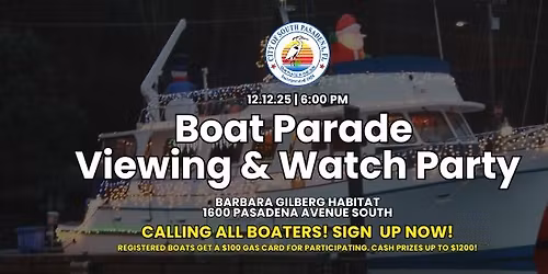 City of South Pasadena Boat Parade Viewing & Watch Party