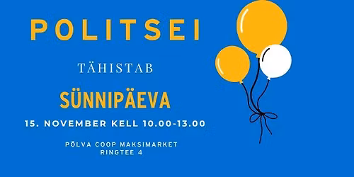 Politsei s\u00fcnnip\u00e4eva t\u00e4histamine P\u00f5lvas