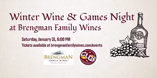 Winter Wine & Games Night at Brengman Family Wines