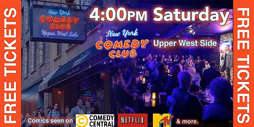 Free Comedy Show Tickets! Standup Comedy at New York Comedy Club - UWS