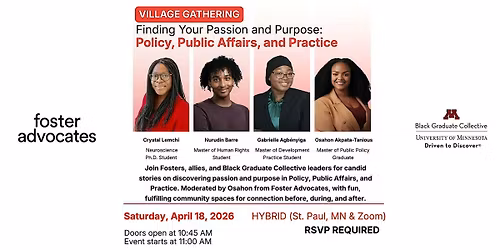 Finding Your Passion and Purpose in Policy, Public Affairs, and Practice