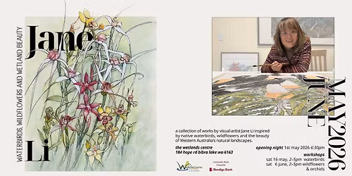 Jane Li's Watercolour Workshops: Waterbirds, Wildflowers & Orchids