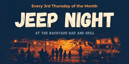 Jeep Night at the Backyard Bar and Grill