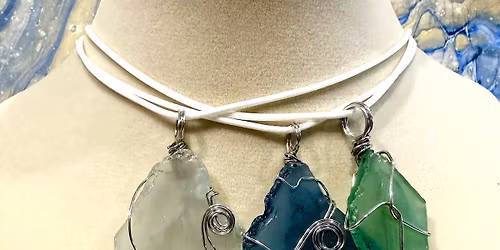 Arts Bonita - Ocean Treasures Sea Glass Wire Wrapped Pendant Class