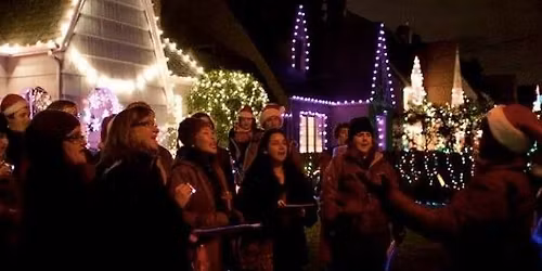 Xmas caroling, Hannukah, and Solstice celebration