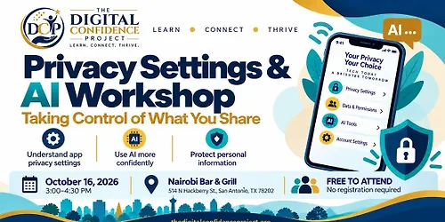 FREE San Antonio Workshop: Privacy Settings & AI