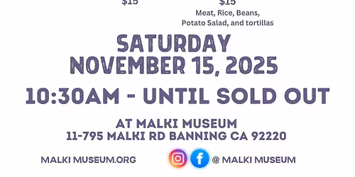 Pit BBQ Fundraiser at Malki