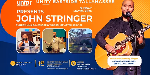 John Stringer shares Music & Message at Unity Eastside Tallahassee