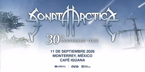 Sonata Arctica \/ Monterrey, 11 de septiembre 2026