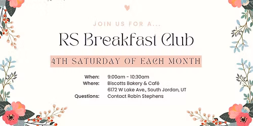 HP 1st Ward RS Activity: Breakfast Club