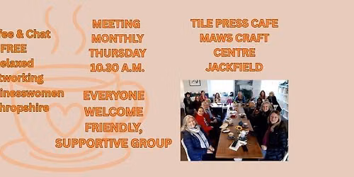 Coffee & Chat Monthly Face to Face Networking - for Women in Business