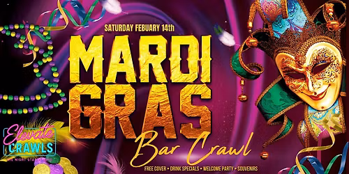The Official Mardi Gras Bar Crawl - Chicago ( Wicker Park )