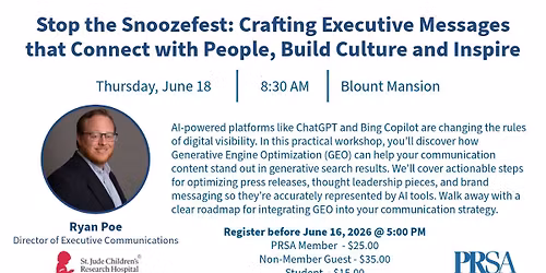 Stop the Snoozefest: Crafting Executive Messages that Connect with People, Build Culture and Inspire
