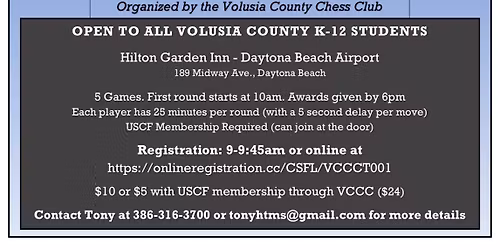 Volusia County Scholastic Chess Championship