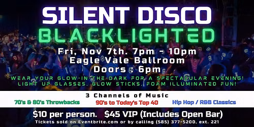 GLOW Silent Disco Night!
