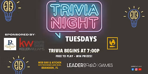 Trivia Game Night | World of Beer - Brandon FL - TUE 7p