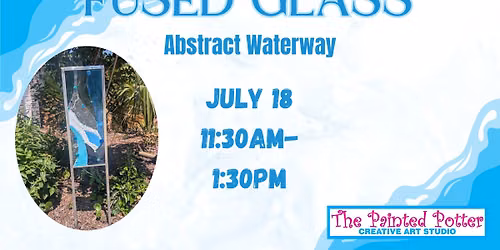 Fused Glass - Abstract Waterway