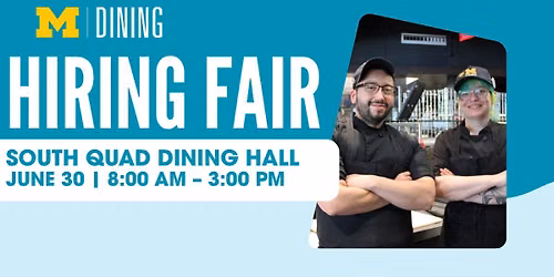 MDining Cook Hiring Event