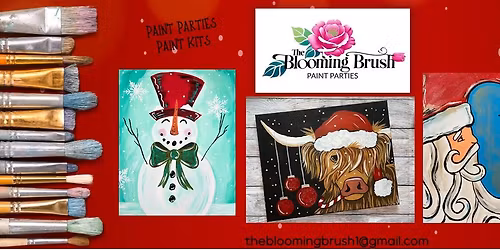 Paint a Holiday Highlander at Barista's Bouquet in Urbandale