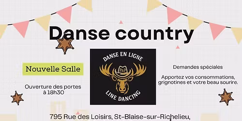 \ud83d\udea8\ud83d\udea8Ouverture nouvelle salle \ud83d\udea8\ud83d\udea8Soir\u00e9e de Danse en ligne P&P