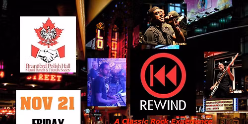 REWIND at The Polish Hall in Brantford